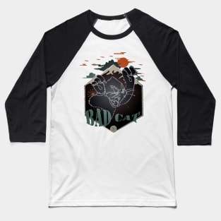 bad cat evil face Baseball T-Shirt